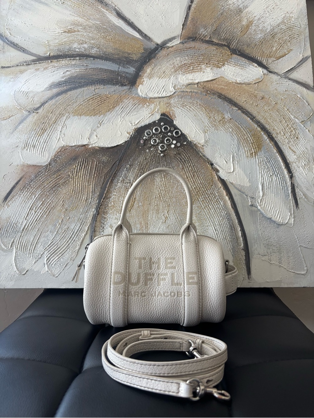Marc Jacobs Small Duffle Mini Satchel in Cream